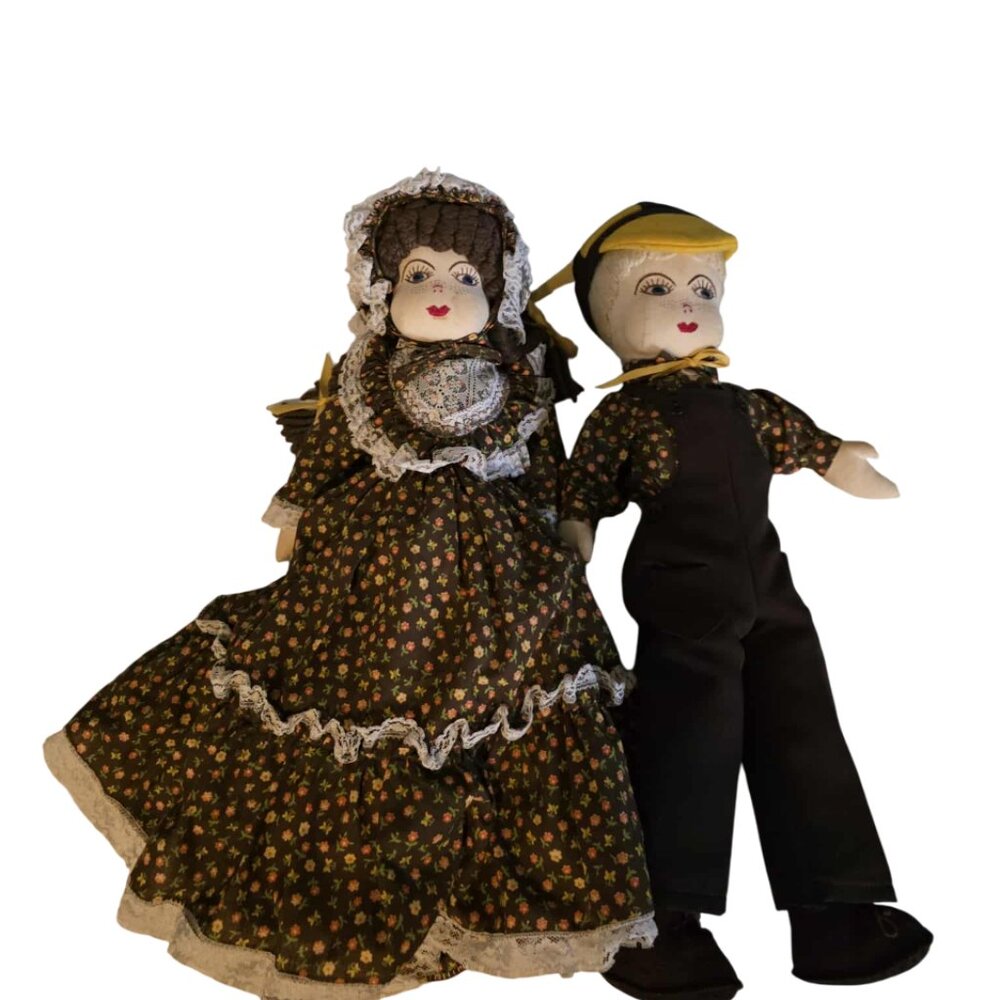 Vintage Handmade Dolls Vintage-Style Attire (Browns)